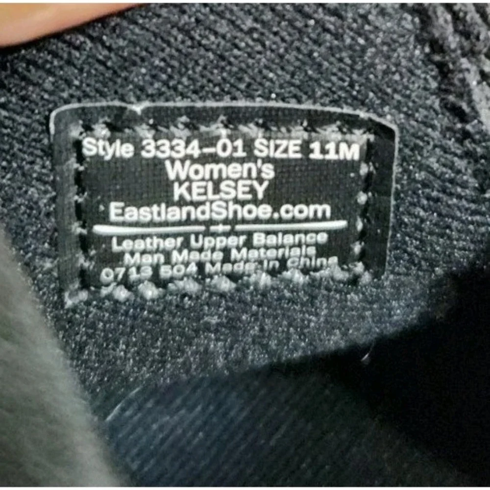 Eastland Womens Black Leather Kelsey Clogs Size 11M‎ - Picture 6 of 9